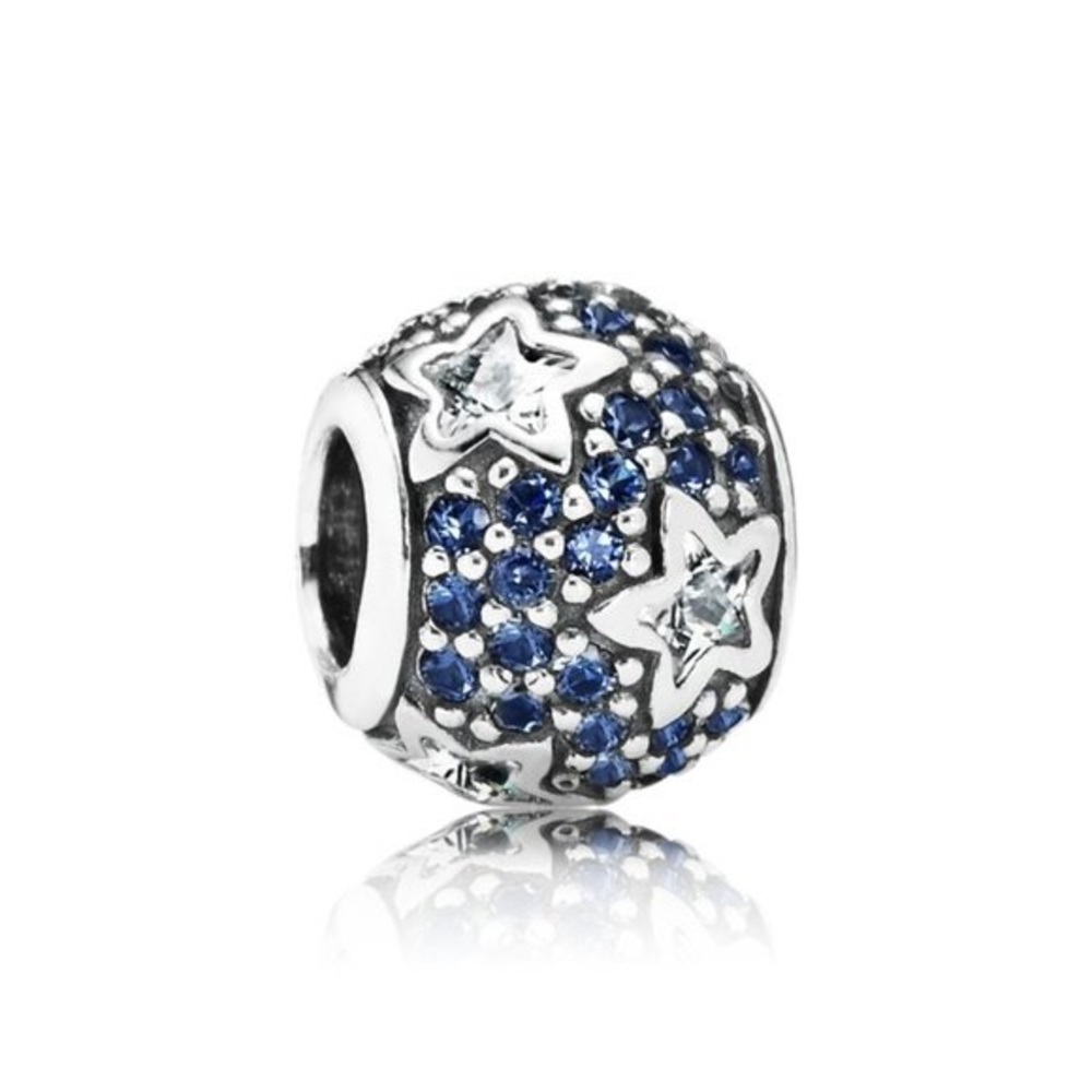 Midnight Blue Pavé Stars Charm -NWT - Picture 2 of 3